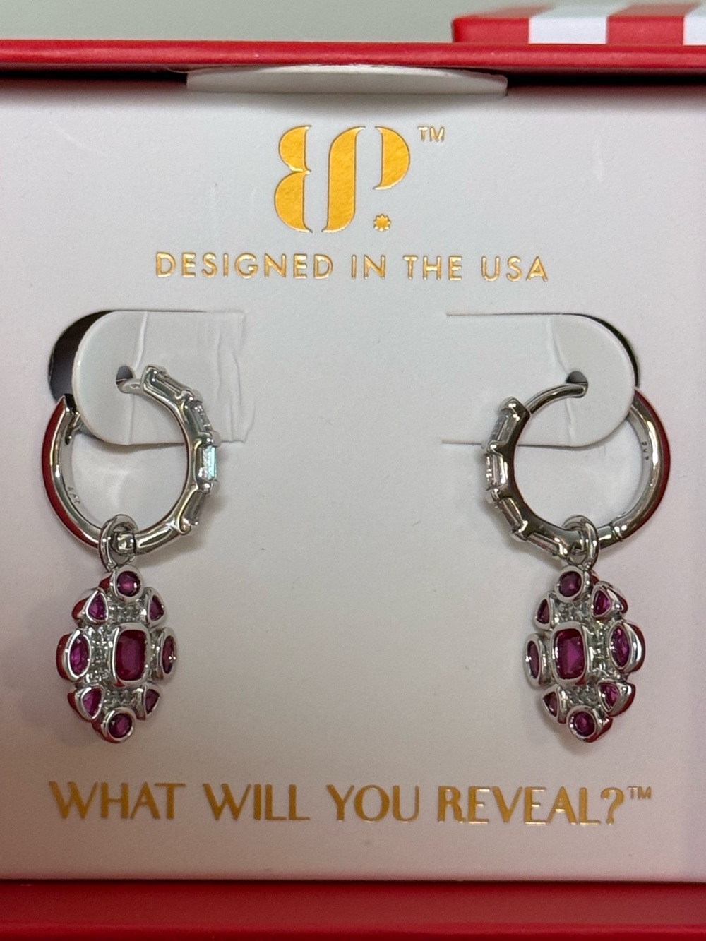 Bomb Party 2026 July Earrings “The Rose Earrings” Brand New!